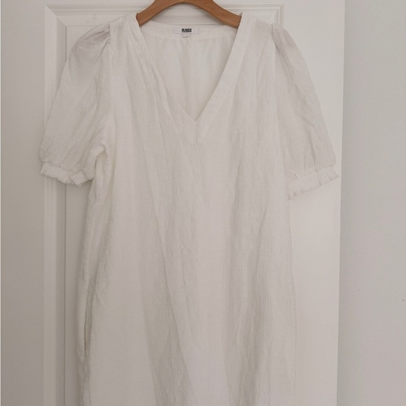 NEW Steve Madden BB Dakota White v-neck short sleeve dress size large 10 12 - Picture 6 of 7